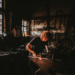 Man working with tools in a workshop